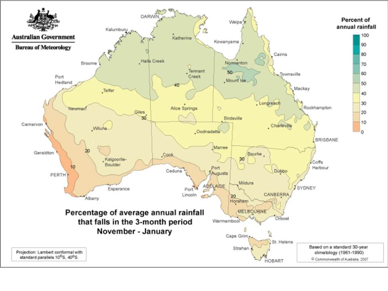 australia-percentage-of-average-rainfall-falling-in-november-to-january