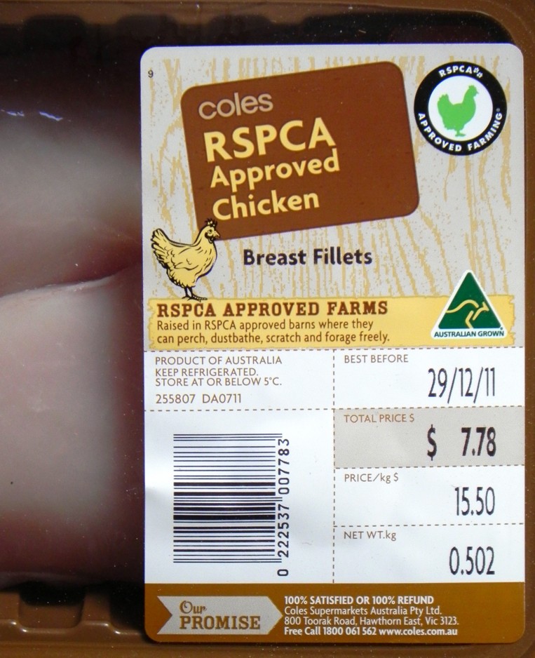 QA food Coles RSPCA certification