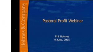 screen shot of pastoral profit webinar home page
